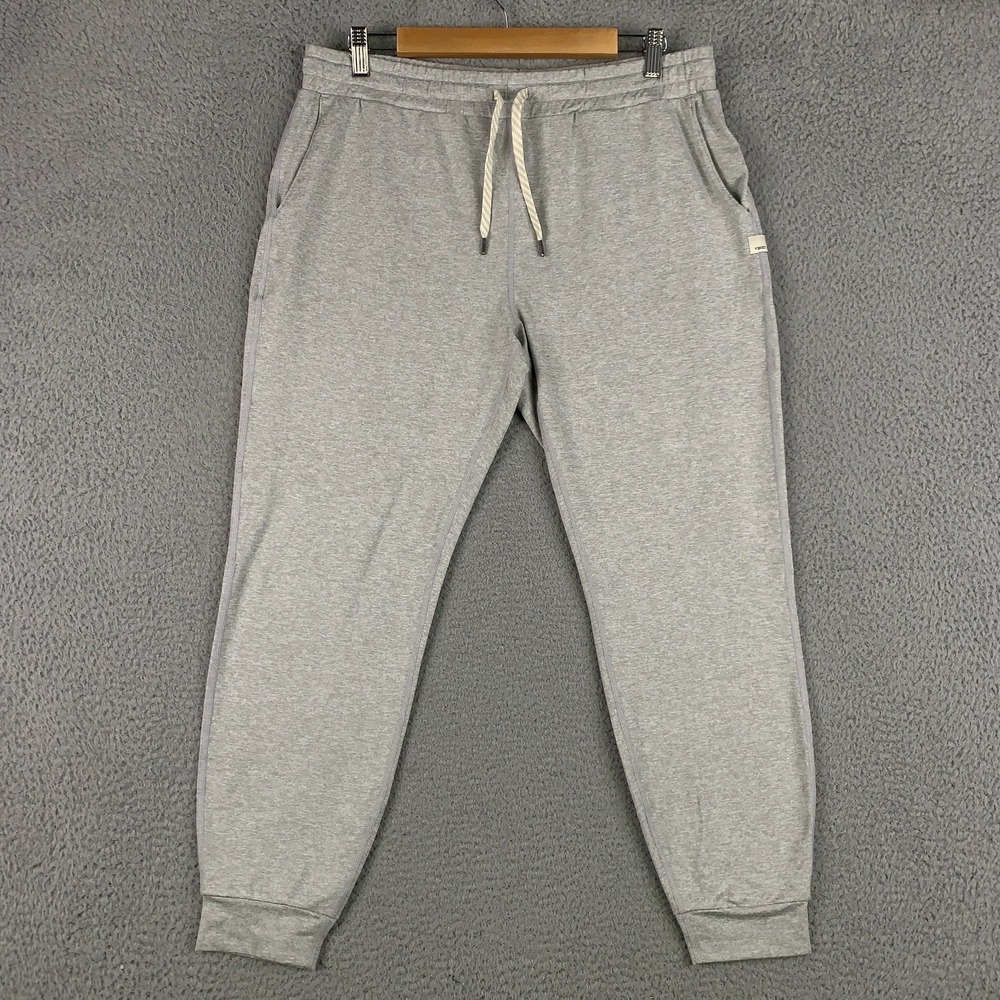 Vuori Performance Jogger Women's Large Pale Grey Heather Relaxed Lounge Athletic